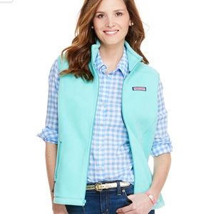 Vineyard Vines Aqua Fleece Vest